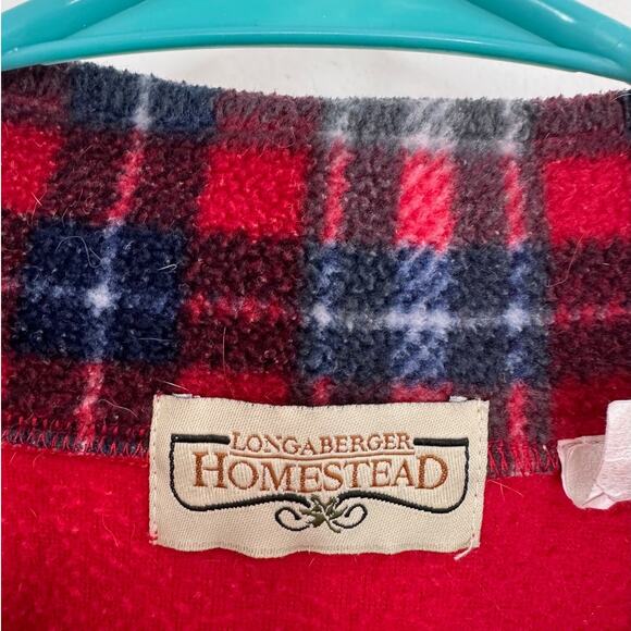 Vintage Longaberger Christmas Quarter Zip Fleece - Picture 6 of 10